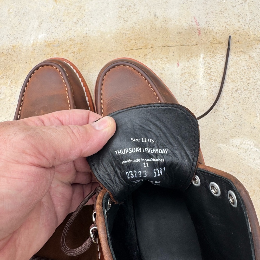 Thursday Boot Company Diplomat Moc-toe Leather Boots - Picture 7 of 8